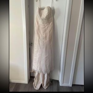 Ivory beaded wedding dress